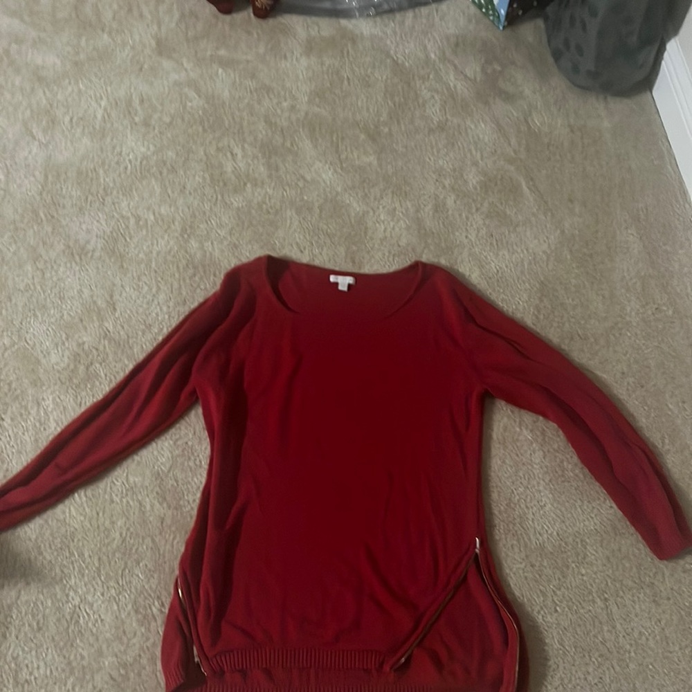 Red sweater